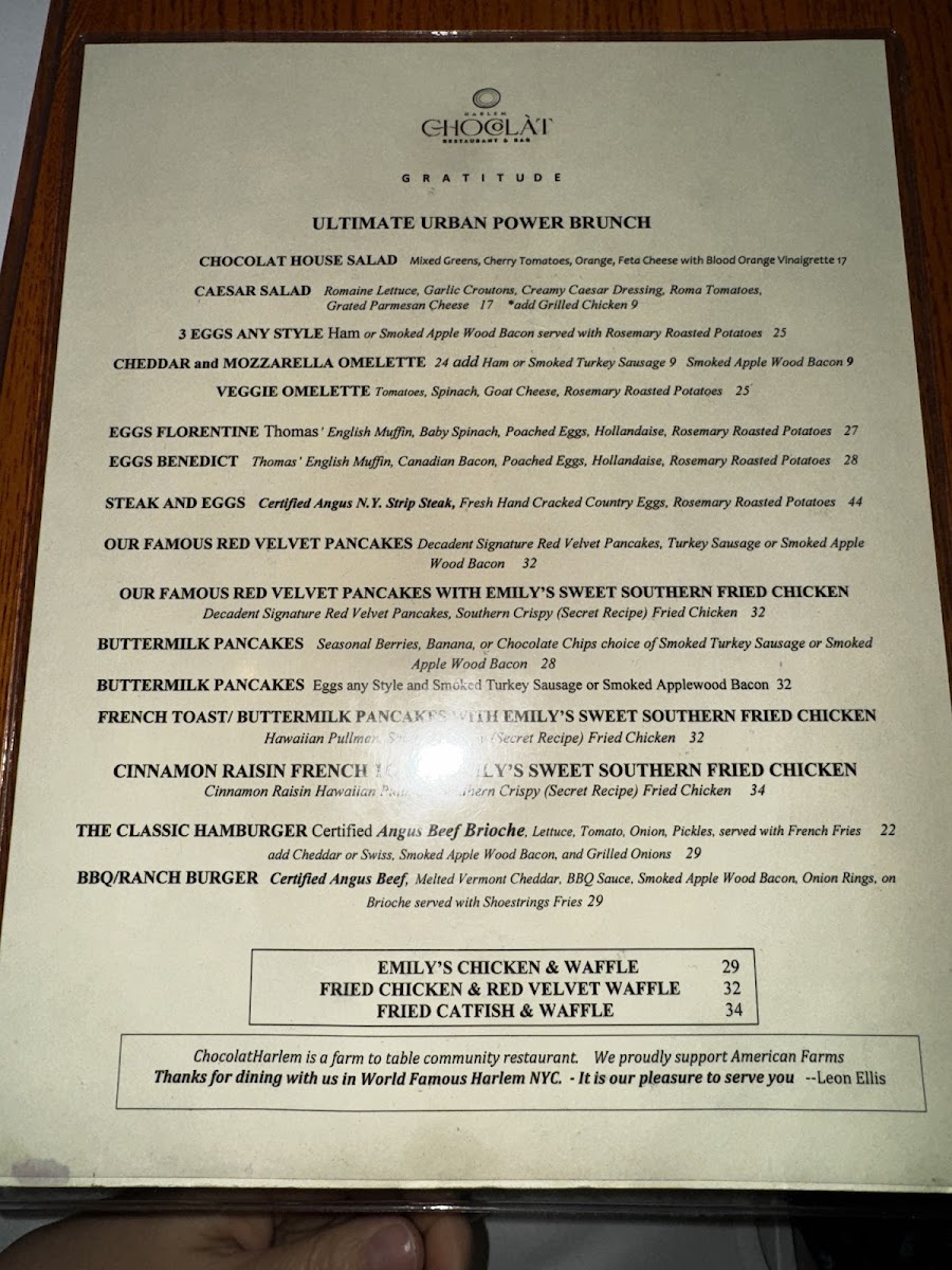 Chocolat Restaurant & Bar Menu - Image 4